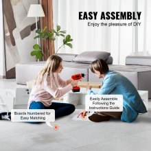 VEVOR Estación Blanca de Salón de Montaje en Pared Mesa de Peluquería con 5 Soportes para Secador de Pelo, 2 Cajones, Uno con Cerradura, Equipo de Salón de Belleza para SPA, Barbería, Hogar y Baño