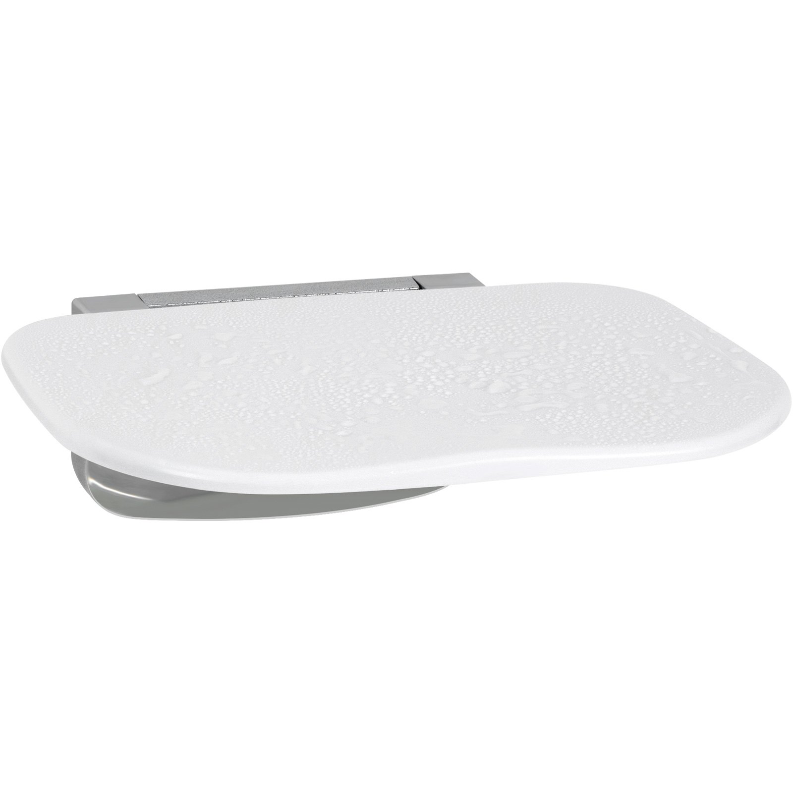 VEVOR Asiento de ducha plegable de urea-formaldehído, 13.6'' x 12.8'' desplegado, banco de ducha plegable montado en la pared con capacidad de carga de 450 libras, silla de ducha plegable que ahorra espacio para personas mayores, niños y adultos