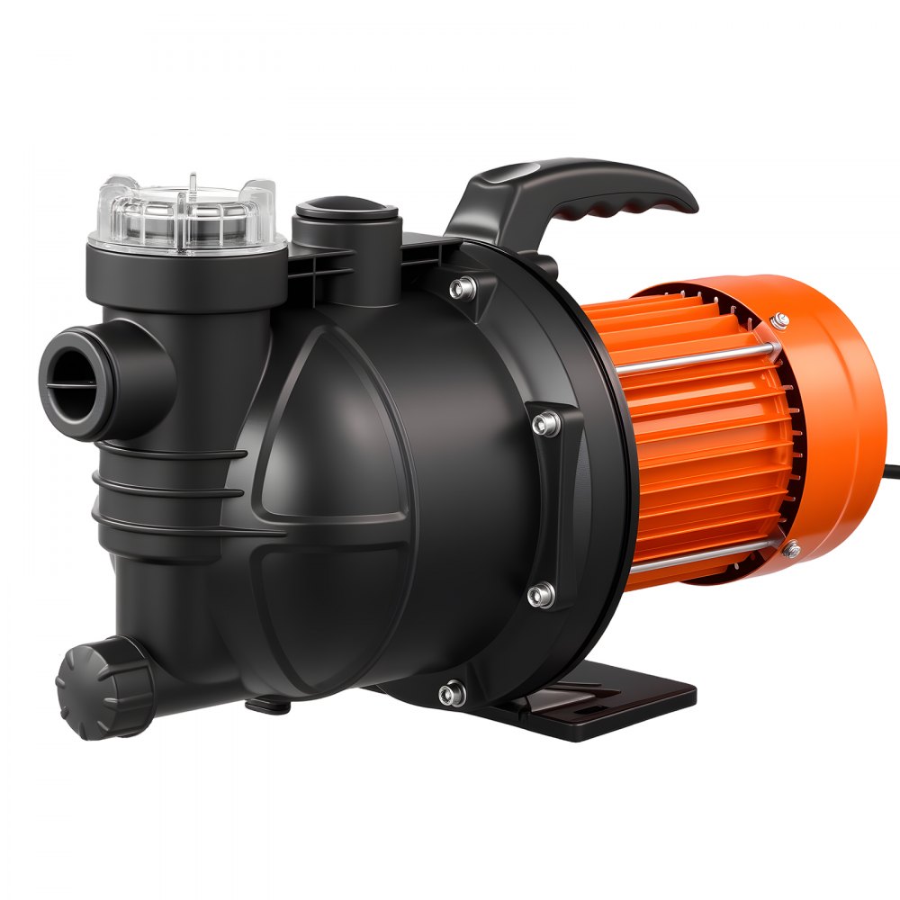 VEVOR Bomba de Chorro de PP para Pozos Poco Profundos 1300 W 230 V, Caudal Máximo de 4800 L/h, Altura de Succión de 8 m, Protección Térmica, Voltaje Estándar Europeo, para Riego de Jardines, Césped