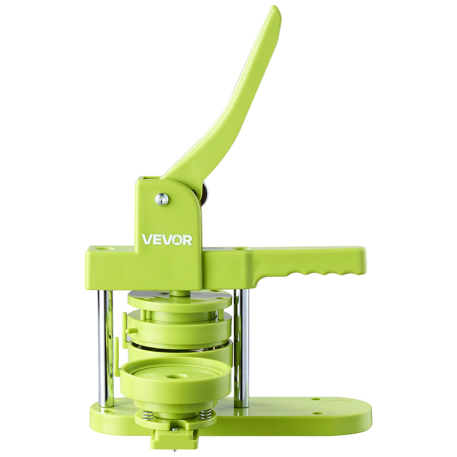 VEVOR Máquina para Hacer Chapas, 75 mm, Máquina para Hacer Insignias, con Accesorios de 100 Botones Cortador Circular Llave Hexagonal, Mango Ergonómico, para Regalos Pines Personalizados Bricolaje