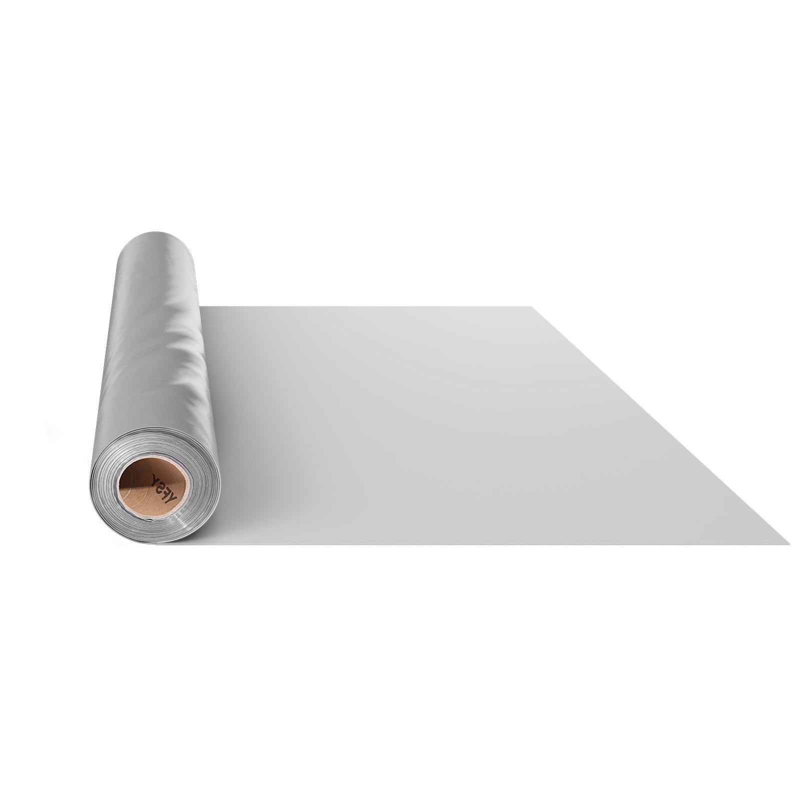 VEVOR Rollo de Láminas de Plástico Espesor de 0,2 mm 2 x 50 m Barrera de Vapor para Espacios de Acceso Lámina de Polietileno Resistente para Jardín Suministros de Plástico Agrícola, Gris