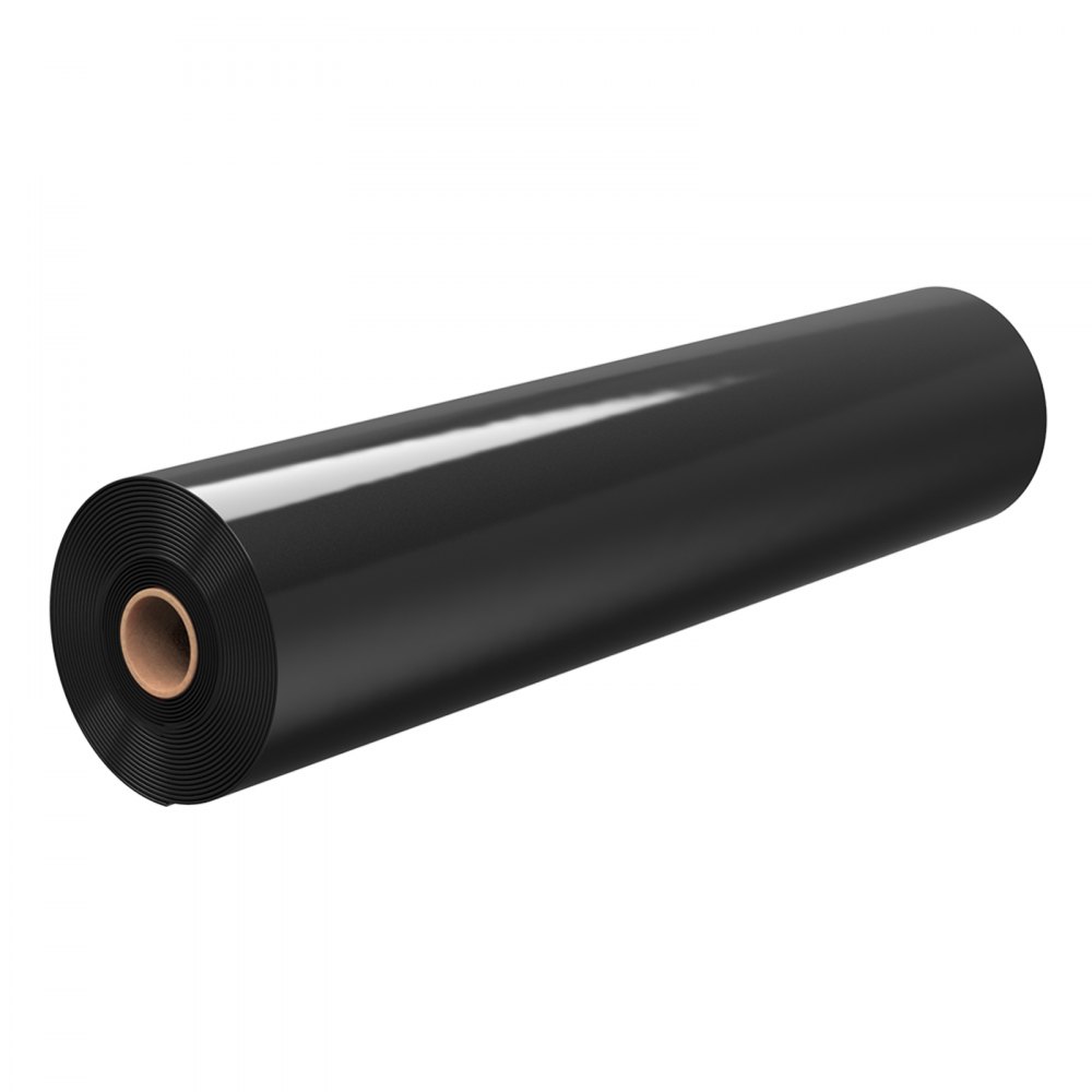 VEVOR Láminas de Plástico de Polietileno 6,1 x 30,48 m Espesor de 0,15 mm, Malla Antihierbas, Barrera de Vapor, Control de Malas Hierbas, Cubierta de Invernadero, Protección de Escombros de Edificio