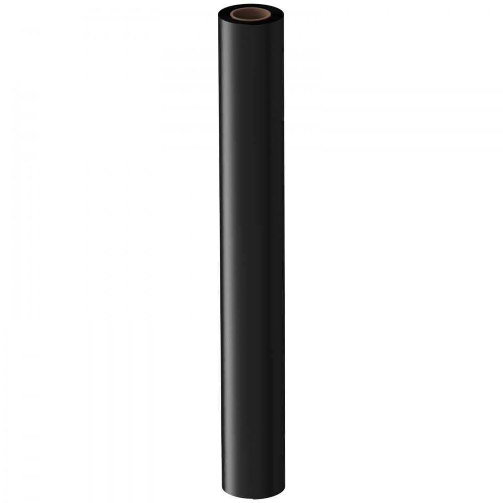 VEVOR Rollo de Láminas de Plástico de Polietileno 1,83 x 30,48 m Negro, Membrana Hortícola para Invernadero, Espesor de 0,1 mm, Barrera de Vapor, Malla Antihierbas Huerto, Aislamiento de Jardinería