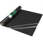 VEVOR Rollo de Láminas de Plástico de Polietileno 1,83 x 30,48 m Negro, Membrana Hortícola para Invernadero, Espesor de 0,1 mm, Barrera de Vapor, Malla Antihierbas Huerto, Aislamiento de Jardinería