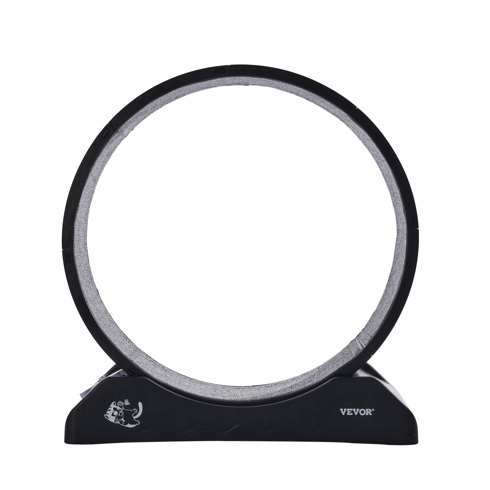 VEVOR Rueda de Ejercicio para Gatos de 800 x 340 x 850 mm, Rueda Grande para Correr con Freno Seguro y Pista Alfombrada, Cinta de Correr Silenciosa para Mascotas para Pérdida de Peso y Salud, Negro