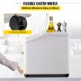 Contenedor de almacenamiento de ingredientes VEVOR con ruedas flexibles para una fácil movilidad en la cocina.