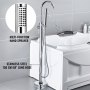 Grifo Para Baño Latón Cromado Plateado Ducha Grifos Rociador Manual Manija Unica
