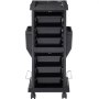 VEVOR Carro de Salón 6 Cajones Extraíbles Carro de Salón de Belleza con Cerradura con Soporte para Herramientas Carro Rodante de Peluquería de Plástico con Ruedas de Bloqueo para Peluquería SPA
