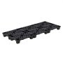 VEVOR Palet de Plástico, Capacidad de 1000 kg/m², Palet de Almacenamiento Apilable con Rejilla Ventilada, Superficie Antideslizante para Almacén Logística Uso Doméstico, 500 x 305 x 100 mm, 6 Unidades