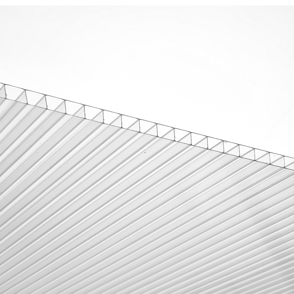 VEVOR 15-piece set of polycarbonate greenhouse panels, 1210 x 605 x 6 mm multiwall sheets, waterproof UV-protected corrugated twin-wall sheets, impact-resistant, transparent roof panels for greenhouses/gardens
