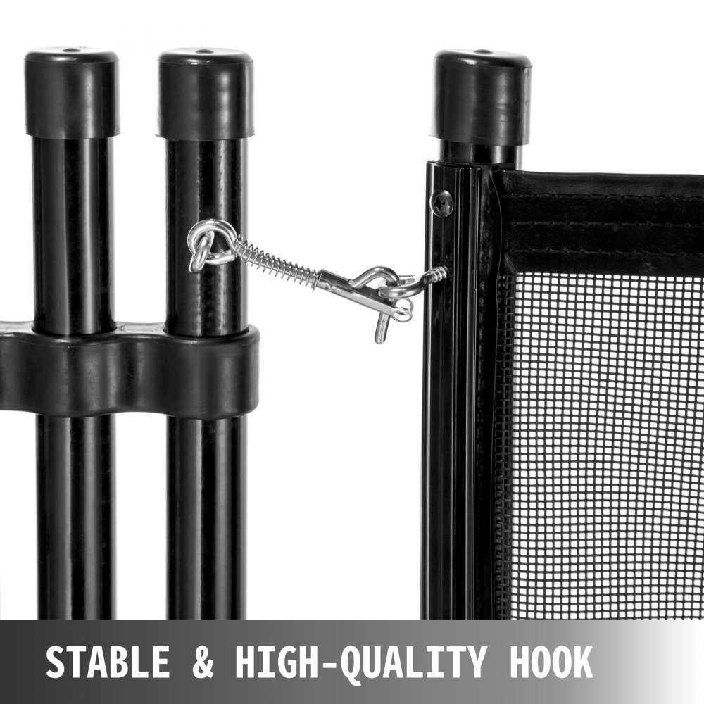 Cercas Plásticas De Piscina Enterradas, Valla Para Piscinas 4x48 Pies Negro