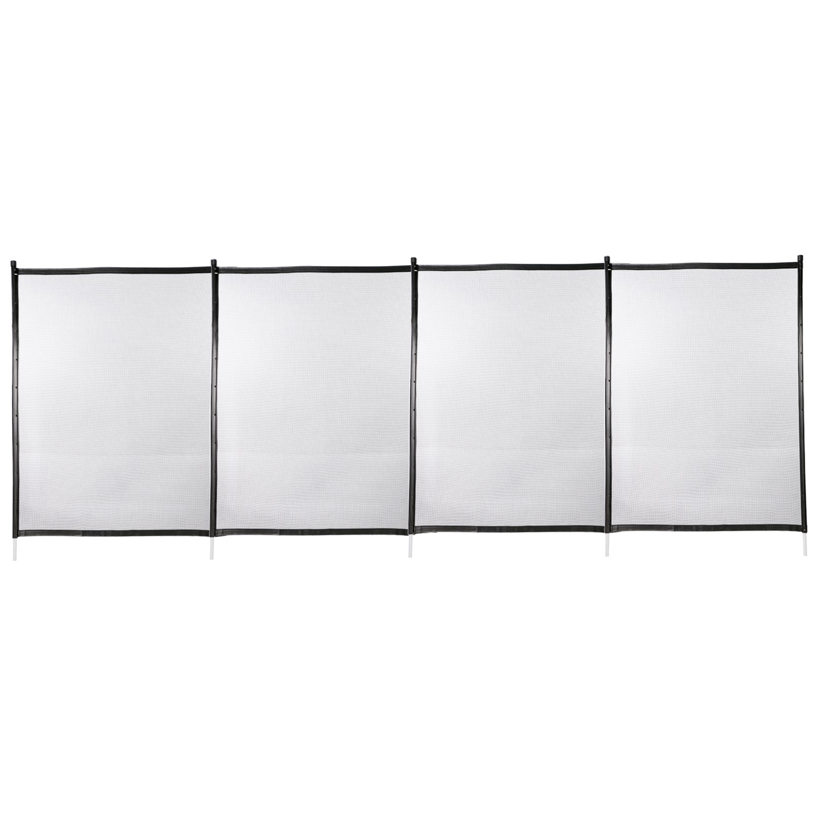 Cercas Plásticas De Piscina Enterradas, Valla Para Piscinas 4x48 Pies Negro