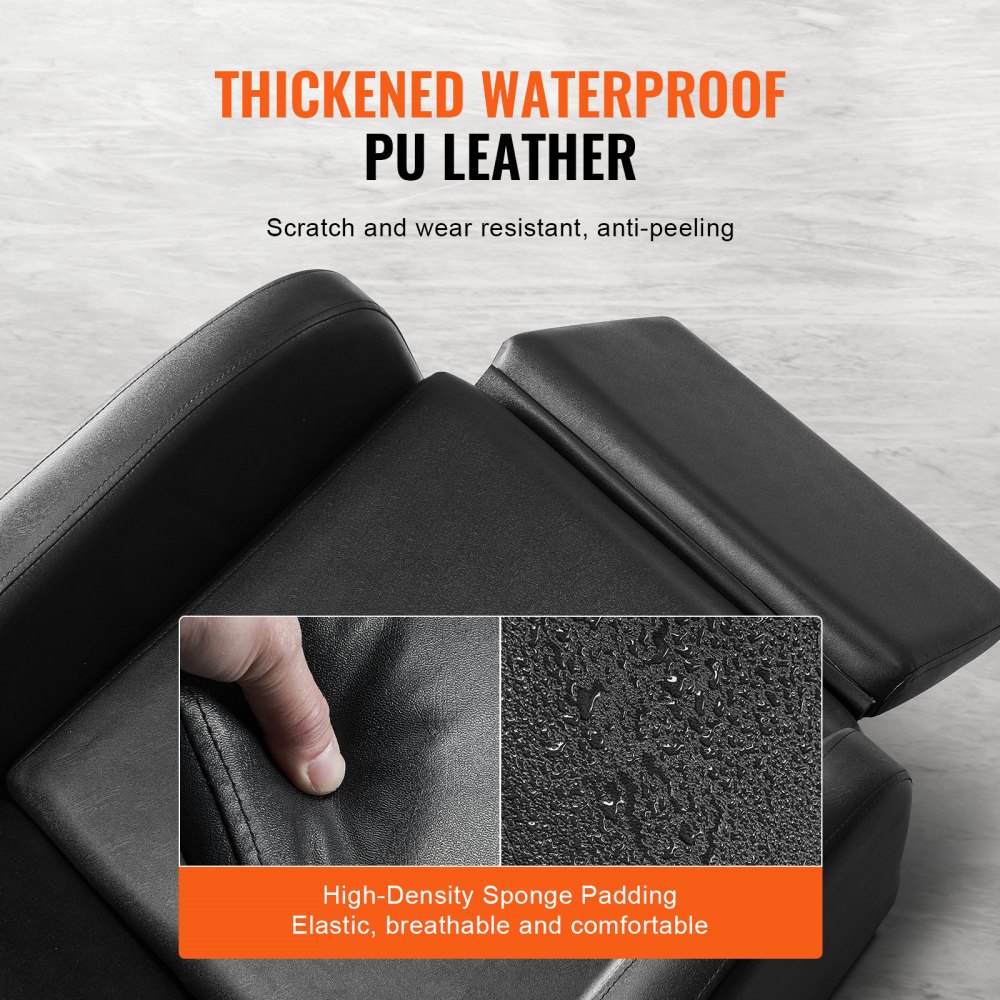 VEVOR Shampoo Backwash Chair, 300 kg Hair Washing Station for Hair Salons with Electrically Adjustable Footrest and Ceramic Bowl, Backwash Shampoo Chair for Salons, Beauty Spa Hairdresser Massager