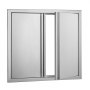 VEVOR Puerta de Acceso a Barbacoa 660 x 610 x 45 mm Puerta de Cocina Exterior Doble Puerta Empotrada de Acero Inoxidable con Manija para Isla de Barbacoa, Estación de Parrilla, Armario Exterior