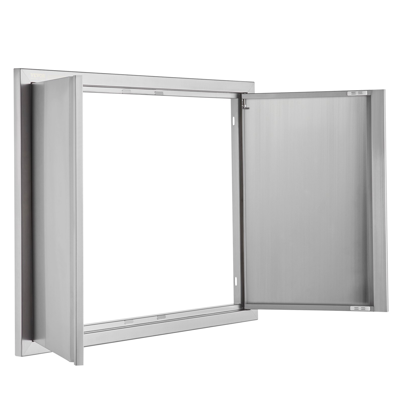 VEVOR Puerta de Acceso a Barbacoa 787 x 609 x 45 mm Puerta de Cocina Exterior Doble Puerta Empotrada de Acero Inoxidable con Manija para Isla de Barbacoa, Estación de Parrilla, Armario Exterior