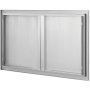 VEVOR Puerta de Acceso a Barbacoa 914 x 534 x 45 mm Puerta de Cocina Exterior Doble Puerta Empotrada de Acero Inoxidable con Manija para Isla de Barbacoa, Estación de Parrilla, Armario Exterior