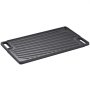 VEVOR Plancha Parrilla Reversible Pre-Sazonada 425x246 mm Plancha Parrilla Rectangular Plancha de Cocción Antiadherente de Hierro Fundido Espesor 3,3 mm para Cocina de Gas 2 Quemadores Barbacoa