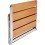 VEVOR Asiento de ducha plegable de teca, 20.9 x 16 pulgadas desplegado, banco de ducha plegable montado en la pared con capacidad de carga de 500 libras, silla de ducha plegable para el cuidado del hogar que ahorra espacio, para personas mayores, mujeres embarazadas y niños