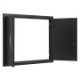 VEVOR Puerta de Acceso a Barbacoa 788 x 610 x 46 mm Puerta de Cocina Exterior Doble Puerta Empotrada de Acero Inoxidable con Manija para Isla de Barbacoa, Estación de Parrilla, Armario Exterior, Negro