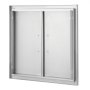VEVOR Puerta de Acceso a Barbacoa 660 x 609 x 45 mm Puerta de Cocina Exterior Doble Puerta Empotrada de Acero Inoxidable con Manija para Isla de Barbacoa, Estación de Parrilla, Armario Exterior