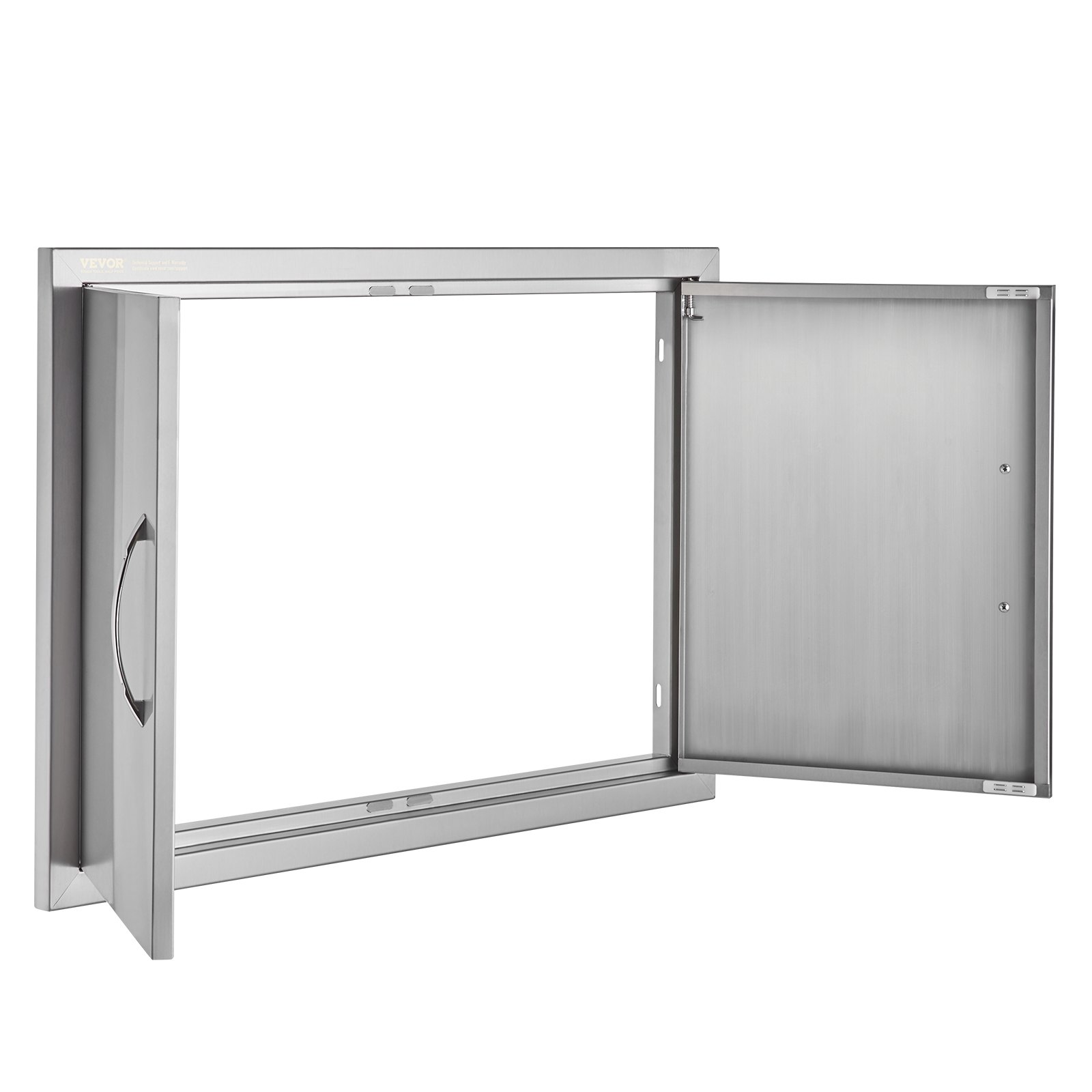 VEVOR Puerta de Acceso a Barbacoa 774 x 533 x 45 mm Puerta de Cocina Exterior Doble Puerta Empotrada de Acero Inoxidable con Manija para Isla de Barbacoa, Estación de Parrilla, Armario Exterior