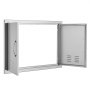 VEVOR Grill Access Door, 762 x 533 mm, Double Outdoor Kitchen Door, Flush Mounted Stainless Steel Door, Vertical Wall Door with Handles and Ventilation Slots, for Grill Island, Grill Station, Outdoor Cabinet