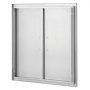 VEVOR Puerta de Acceso a Barbacoa 790 x 790 x 46 mm Puerta de Cocina Exterior Doble Puerta Empotrada de Acero Inoxidable con Manija para Isla de Barbacoa, Estación de Parrilla, Armario Exterior