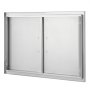 VEVOR Puerta de Acceso a Barbacoa 915 x 610 x 46 mm Puerta de Cocina Exterior Doble Puerta Empotrada de Acero Inoxidable con Manija para Isla de Barbacoa, Estación de Parrilla, Armario Exterior