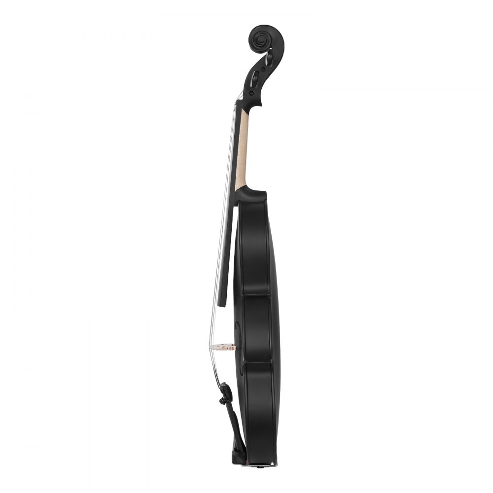 VEVOR Violín de 4/4 355 mm de Tamaño Completo Instrumento de Madera Maciza, Negro