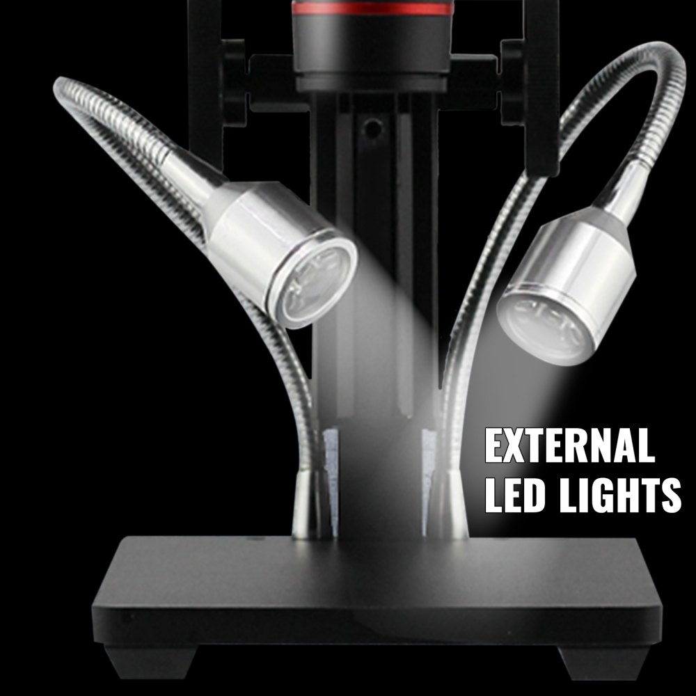 Usbhd Digital Microscope Magnifier Laboratorio Microscopio 2 Luces Led