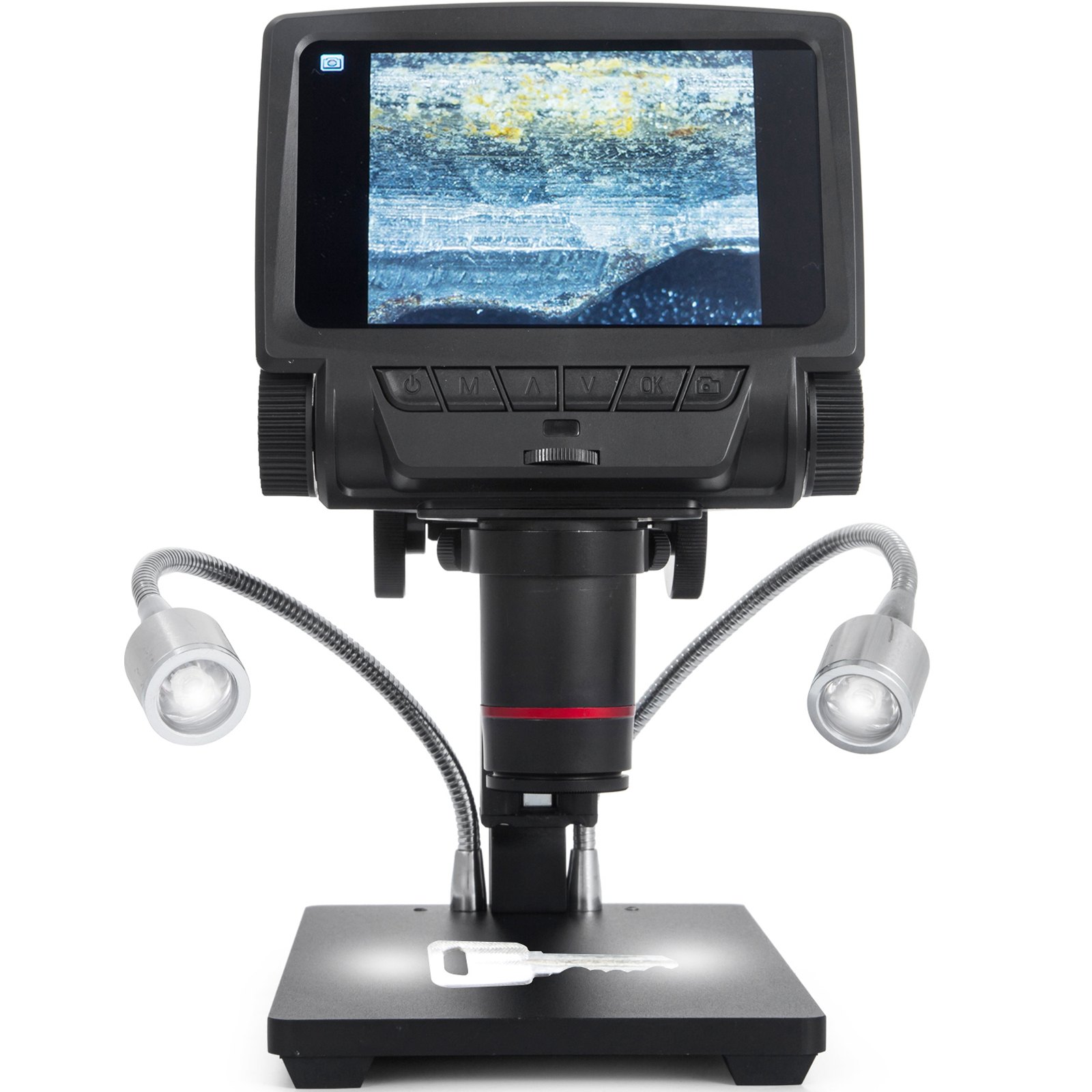 Usbhd Digital Microscope Magnifier Laboratorio Microscopio 2 Luces Led