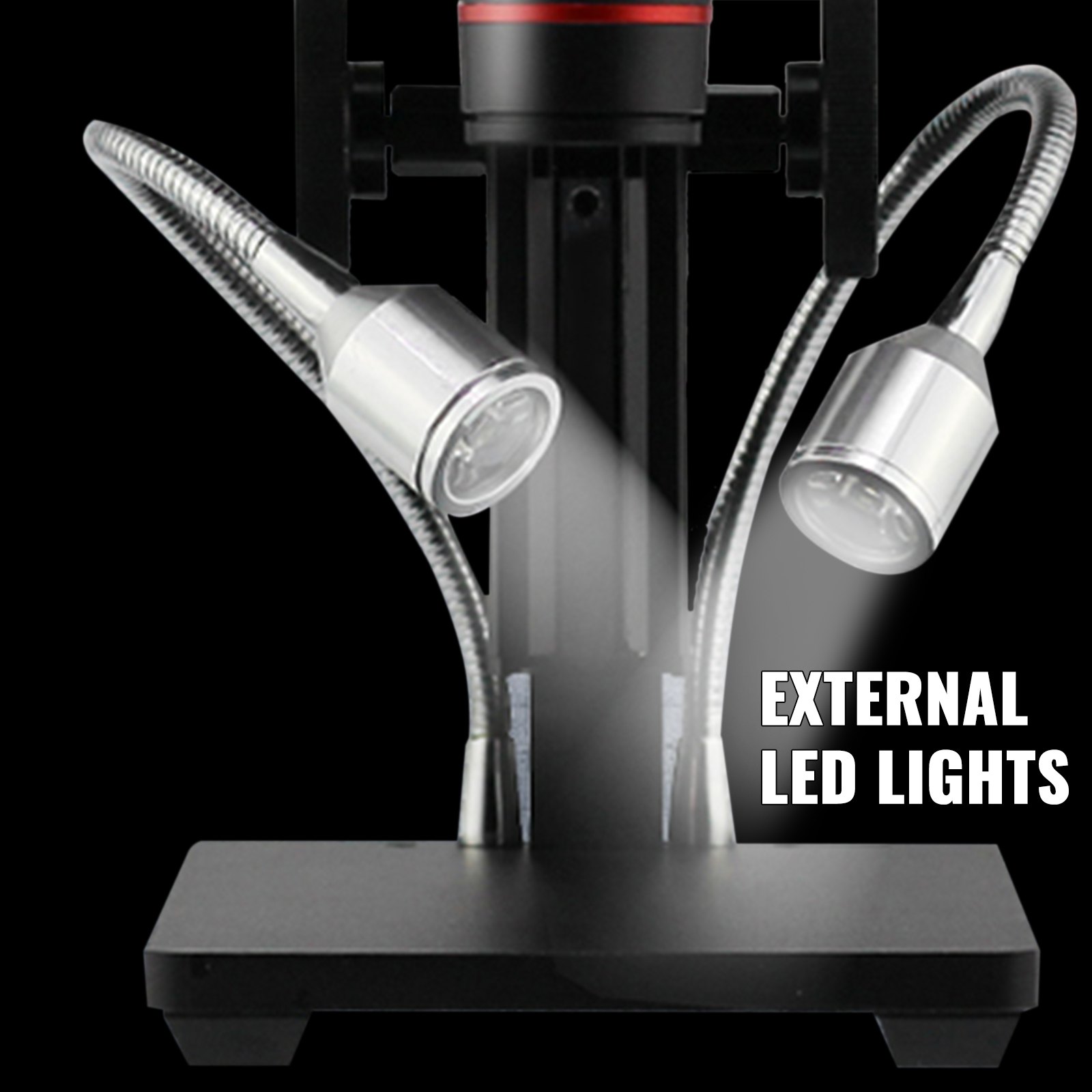 Usbhd Digital Microscope Magnifier Laboratorio Microscopio 2 Luces Led