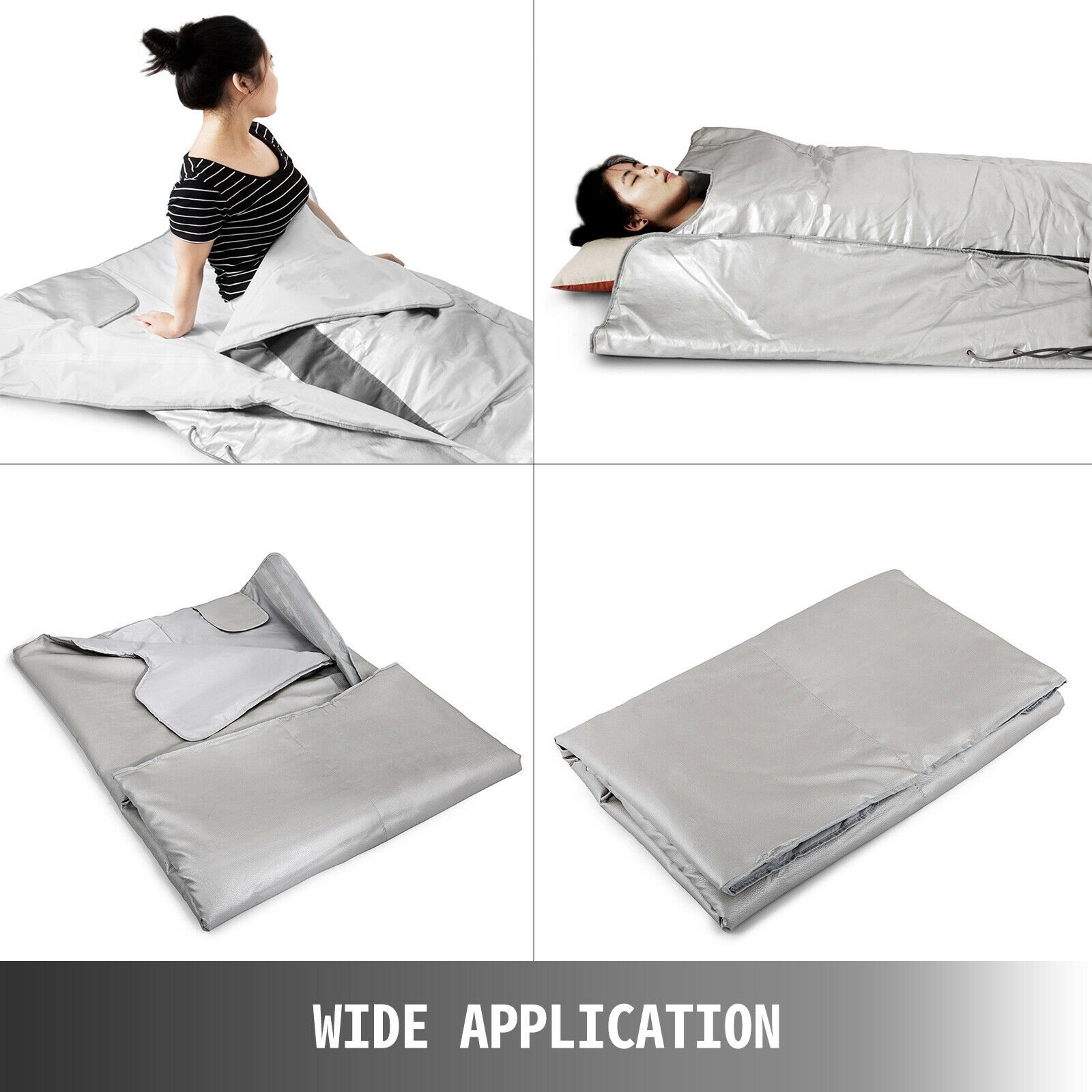 VEVOR Manta de Sauna de Infrarrojo 25 ° C-85 ° C Manta de Sauna de Infrarrojos Spa 660W