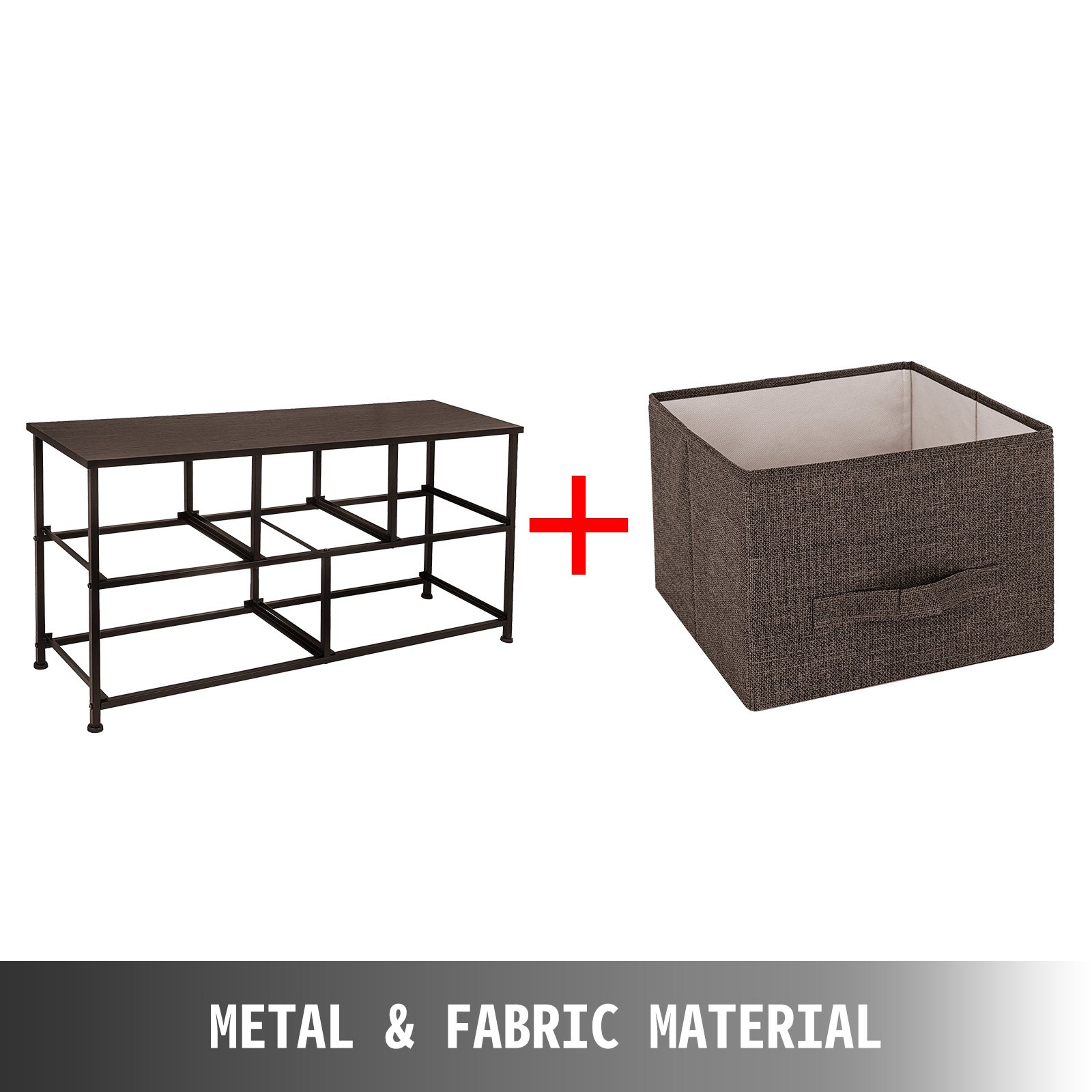 VEVOR Cómoda de Tela con 5 Cajones Práctico, Cómoda Organizador con 5 Cajones/Cajas de Almacenamiento de Tela, Cómoda Dormitorio, Cómodas Cajones Gabinete, para El Dormitorio, Color Café