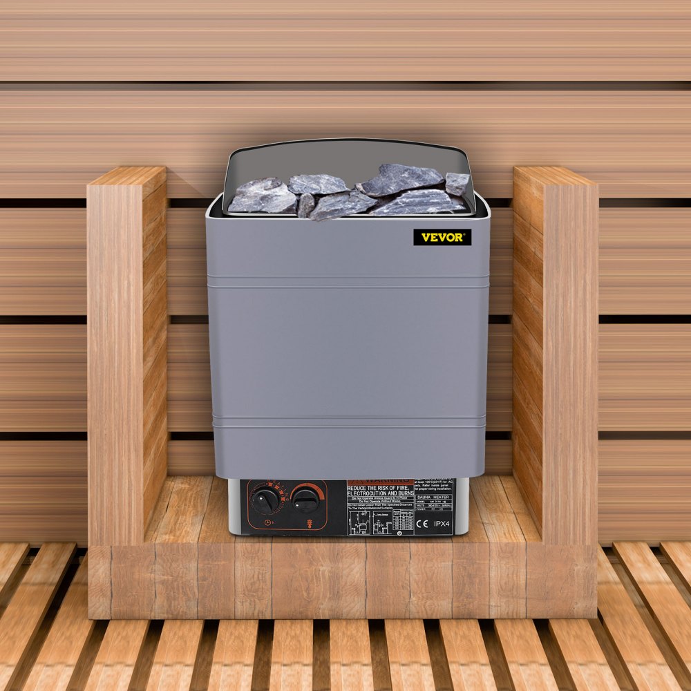 8 Kw Estufa De Sauna Control Interno Ajustable En Temperatura Relajarse Muscular