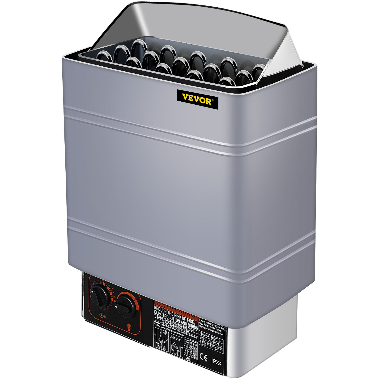 8 Kw Estufa De Sauna Control Interno Ajustable En Temperatura Relajarse Muscular