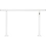 VEVOR Barandilla de Escaleras Aluminio Pasamanos de Escalón Ajuste para 0 - 5 Pasos Blanco Baranda para Escaleras 152,8 x 91 cm Ángulo Ajustable 0°-60° para Porches Balcones Jardines Hoteles Garajes