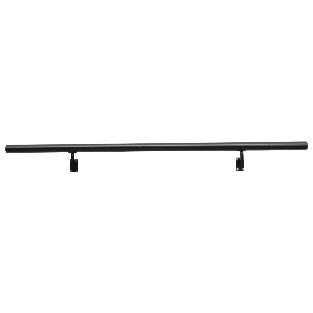 Pasamanos VEVOR negro para escaleras con dos soportes de pared, diseño elegante y moderno