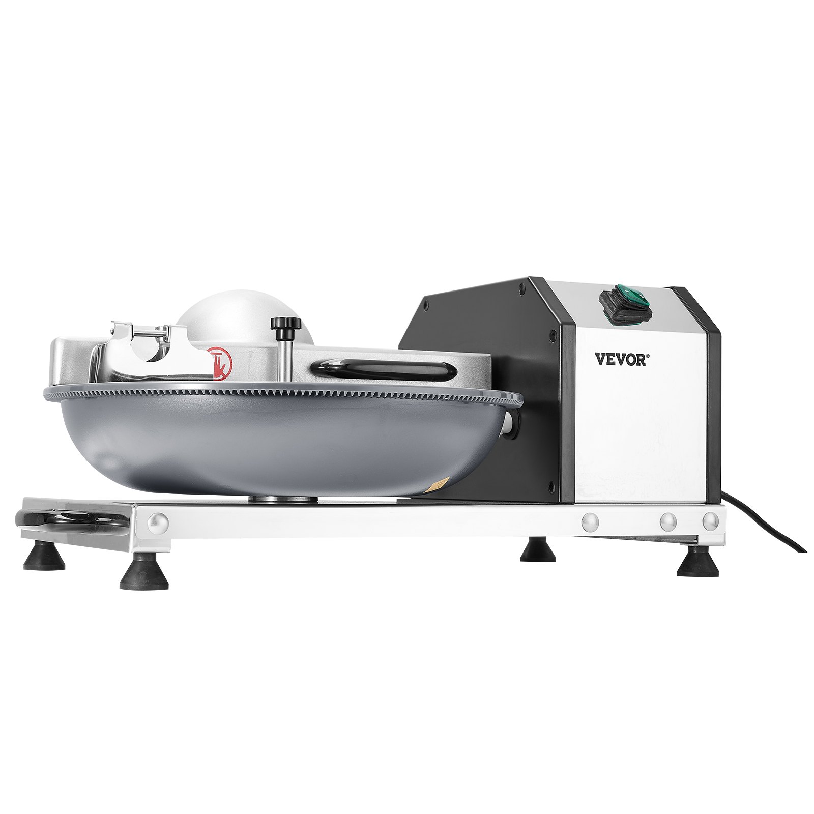 VEVOR Procesador de Alimentos y Picadora de Verduras, Acero Inoxidable de Grado Alimenticio de 3000 RPM con Cuchilla en Forma de S, para Picar Verduras, Frutas, Granos y Nueces, 590 x 405 x 250 mm