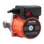 VEVOR Hot Water Recirculating Pump, 38 LPM, Instant Circulation Circulator Pump System, 3-Speed Control, 100W, AC 220-240V, G3/4 in to G1/2 in Adapter, Stainless Steel Head, for Water Heater System