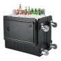 VEVOR Insulated Food Container Carrier, 109 Qt Hot Box for Catering, LLDPE Food Container Carrier with Double Buckles, Front Loader with Handles, End Loader with Wheels for Restaurant, Canteen, etc.