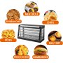  expositor De Pizza Comercial 48'' Calefactado Para Mostrador De 3 Niveles