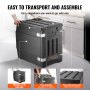 VEVOR Caja Termo Aislada de Alimentos con Caja Aislada 90L, Portacontenedores de Alimentos LLDPE con Hebillas Dobles, Calentador de Alimentos de Carga Frontal para Restaurante, Cantina, etc.