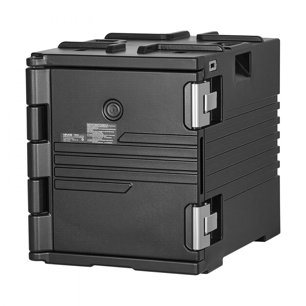 VEVOR Contenedor Isotérmico de Alimentos 75 L, Caja Isotérmica de LLDPE No Eléctrico, con Ruedas y Cierre de Acero Inoxidable 304, para Bandejas de Varios Tamaños (NO Incluidas), para Banquetes