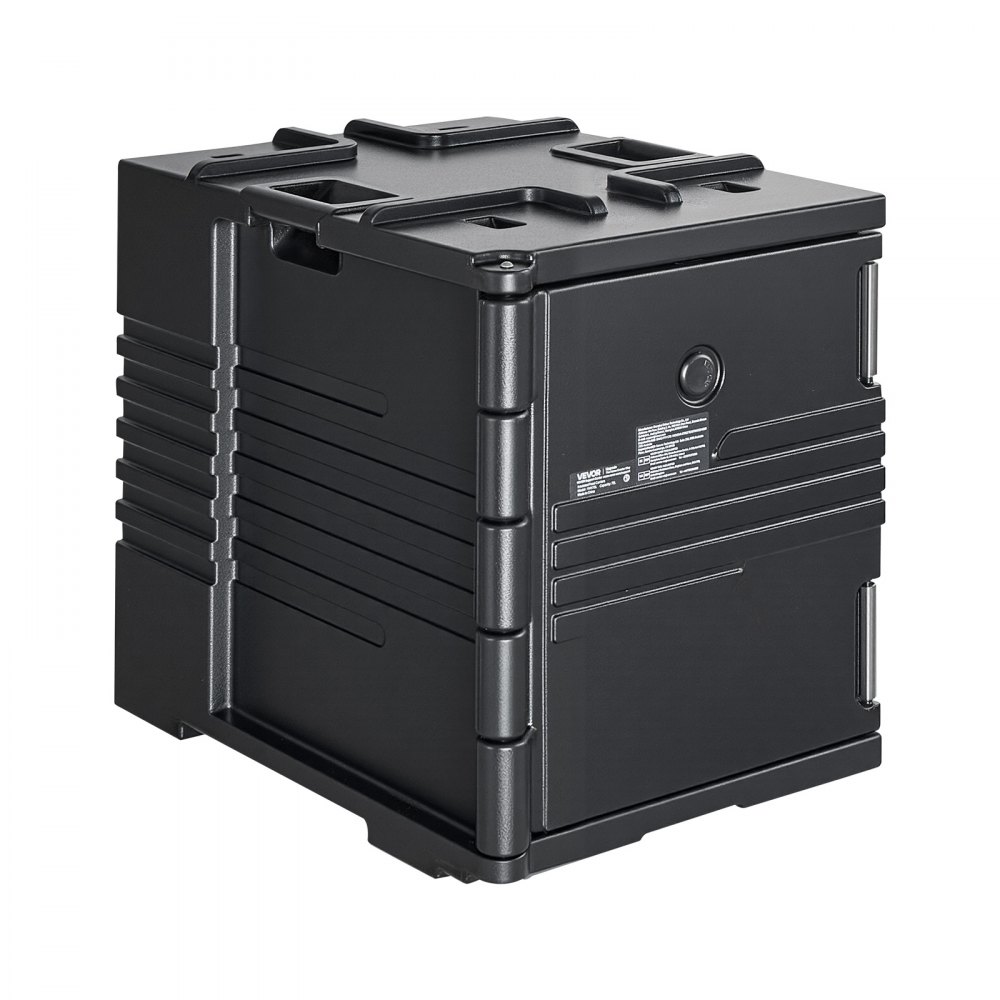 VEVOR Contenedor Isotérmico de Alimentos 75 L, Caja Isotérmica de LLDPE No Eléctrico, con Ruedas y Cierre de Acero Inoxidable 304, para Bandejas de Varios Tamaños (NO Incluidas), para Banquetes