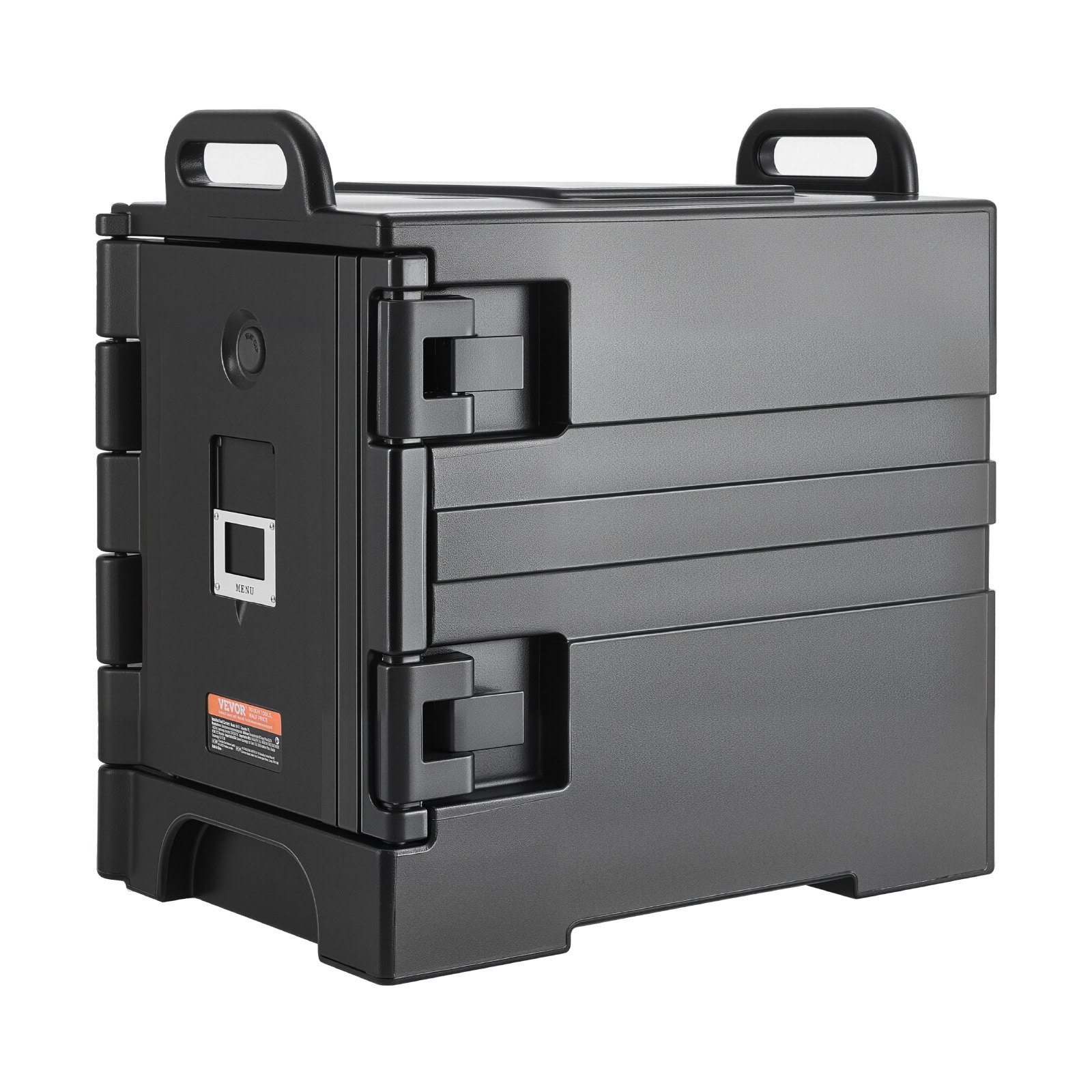 VEVOR Caja Térmica para Alimentos con Aislamiento de 75 L para Catering, con Hebillas Dobles, Calentador de Alimentos de Carga Frontal con Asas, para Restaurantes y Cantinas, 650 x 450 x 690 mm