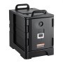 VEVOR Caja Térmica para Alimentos con Aislamiento de 75 L para Catering, Caja para Alimentos con Hebillas Dobles, Carga Frontal con Asas, con Ruedas para Restaurantes, 650x450x815 mm (Sin Bandeja)