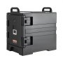 VEVOR Caja Térmica para Alimentos con Aislamiento de 75 L para Catering, Caja para Alimentos con Hebillas Dobles, Carga Frontal con Asas, con Ruedas para Restaurantes, 650x450x815 mm (Sin Bandeja)