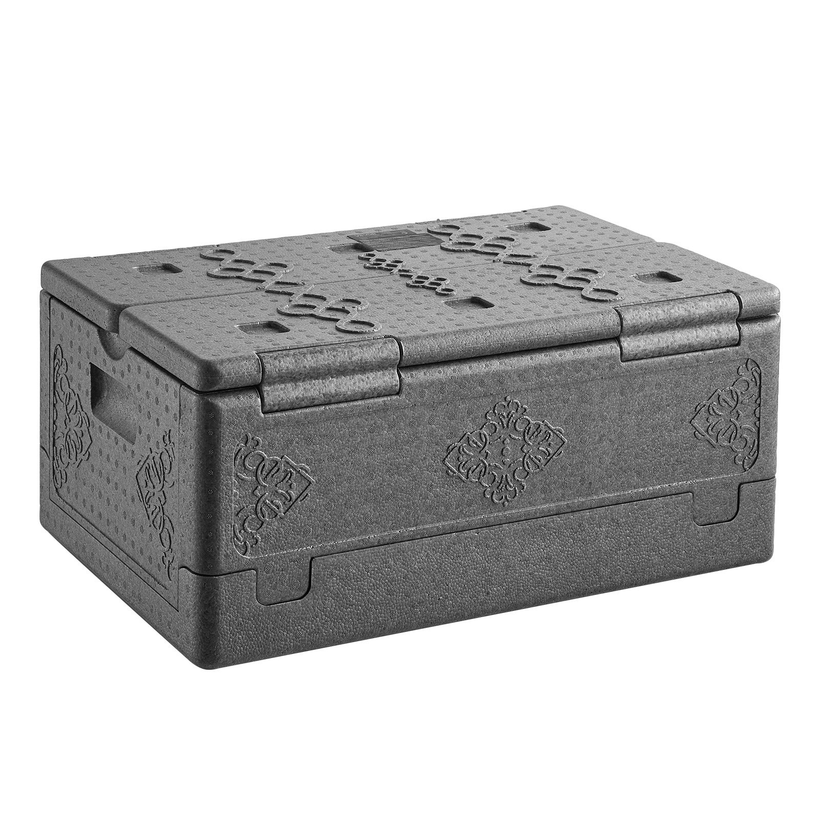 VEVOR Contenedor Isotérmico de Alimentos 38 L, Caja Isotérmica de EPP No Eléctrico, para Alimentos Calientes y Fríos, Ligero y de Alta Rigidez, para Reparto, Transporte, Catering, Eventos de barbacoa