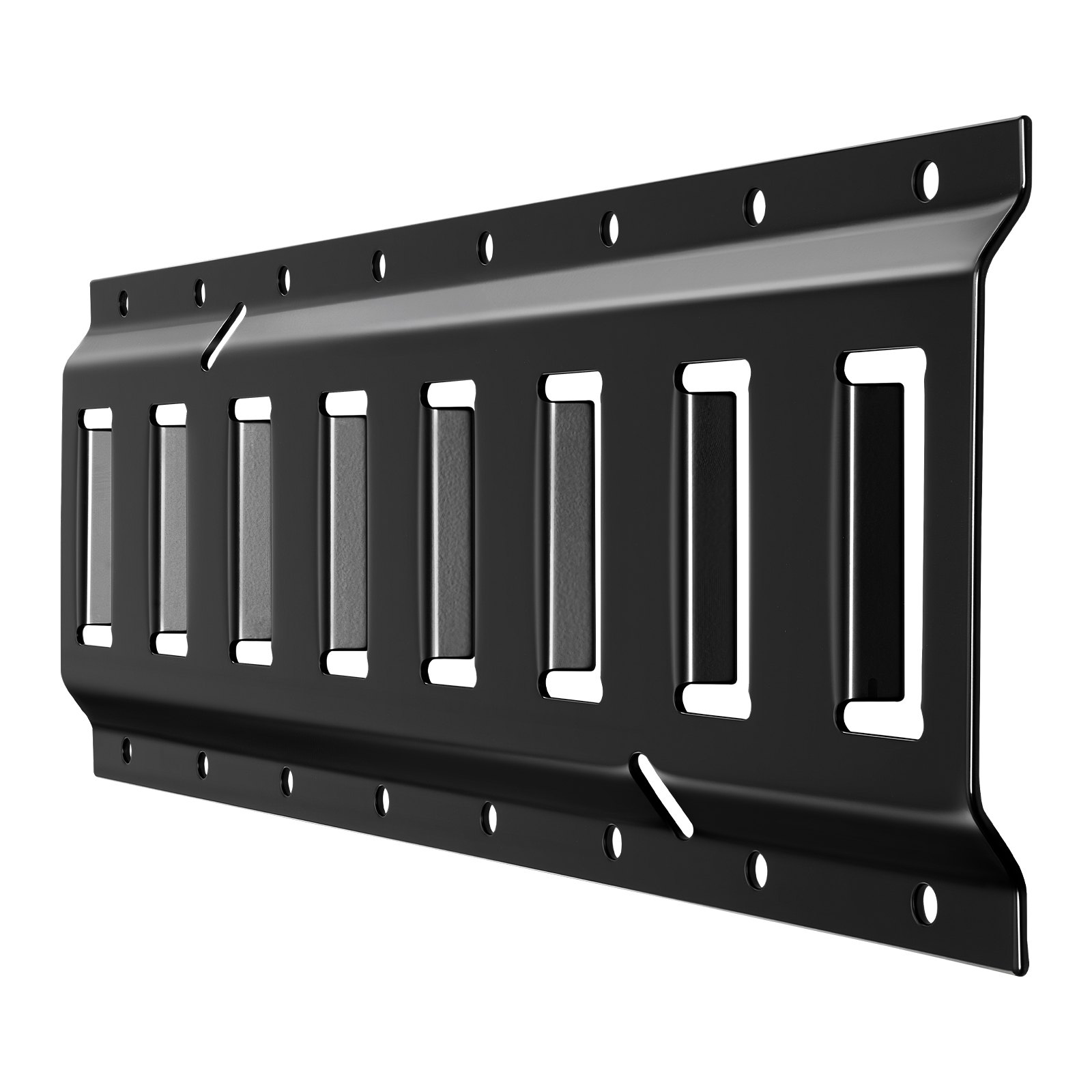 VEVOR Kit de 4 Rieles de Amarre E-Track 0,4 m, con 2 Ganchos, 2 Portaherramientas, 2 Soportes a Estantes, 2 Soportes a Neumáticos, 2 Anillas a Almacenamiento Cables, 8 Tapas de Extremo y 1 Bolsa